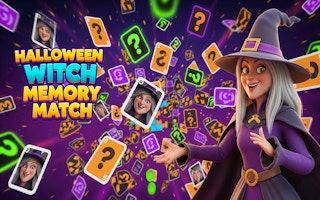 Image Halloween Witch Memory Match